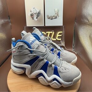 Adidas Crazy 8 'Dodgers' Grey/Royal Blue Mens Sz 12